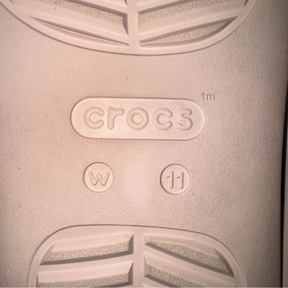 Crocs Brooklyn Strappy Sandals Nude Blush Women’s 11W Wedge Comfort Shoe - Picture 7 of 7